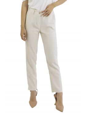 Pantalone in viscosa dritto con elastico dietro  Options 